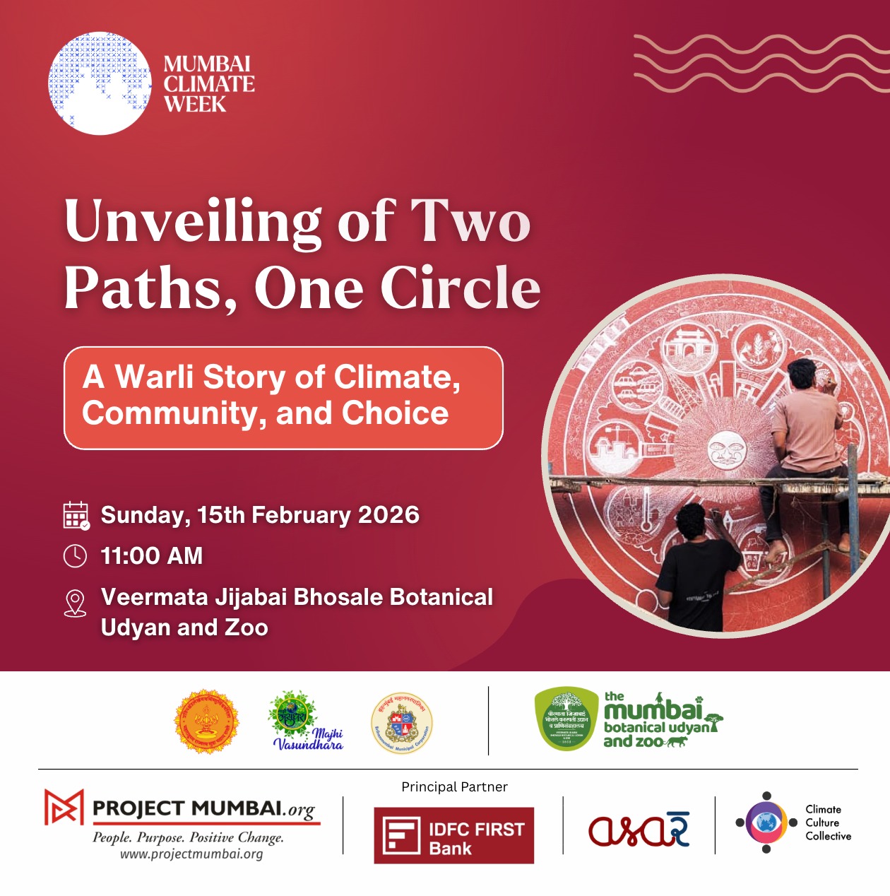 Two Paths, One Circle: A Warli Story of Climate, Community, and Choice 