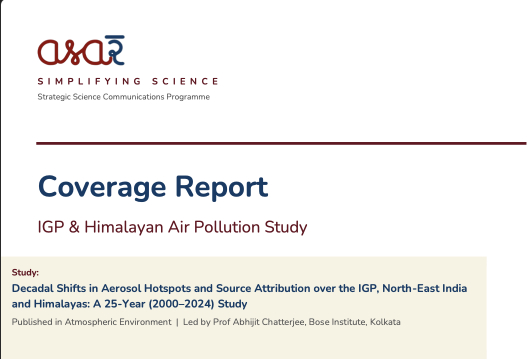 Air Pollution Across the Indo-Gangetic Plain and Himalayas: A Simplifying Science Media Campaign